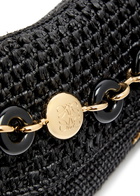 Loewe Ola Small Raffia Shoulder bag - Black - One Size