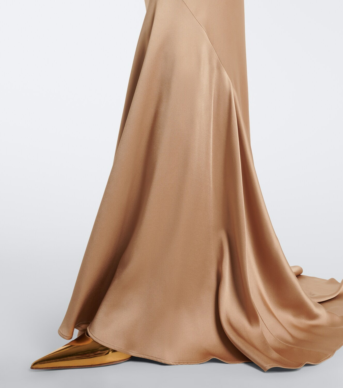 Max Mara Open-back satin maxi dress