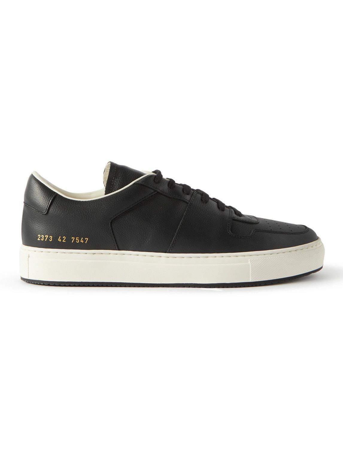 Common Projects - Decades Full-Grain Leather Sneakers - Black Common ...