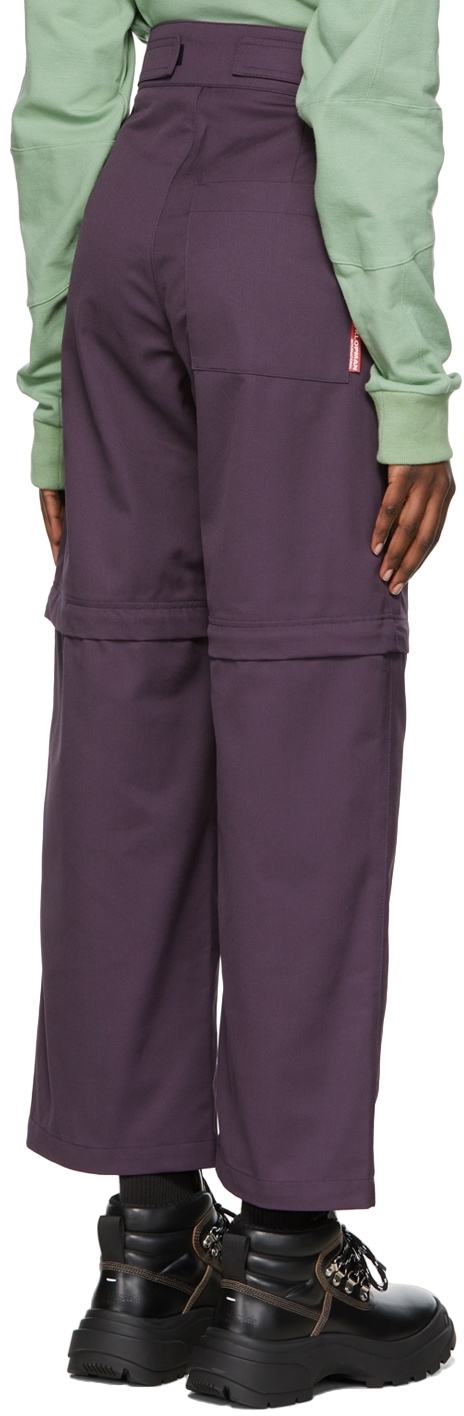 GR10K Purple Polyester Trousers