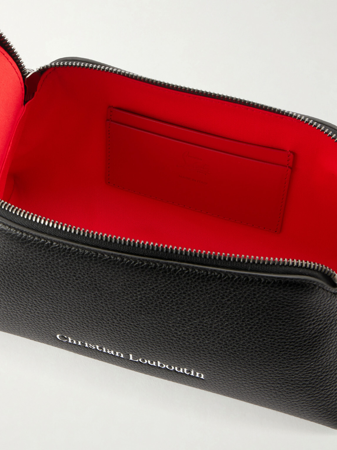 Christian Louboutin - Canopy Logo-Embossed Leather Pouch