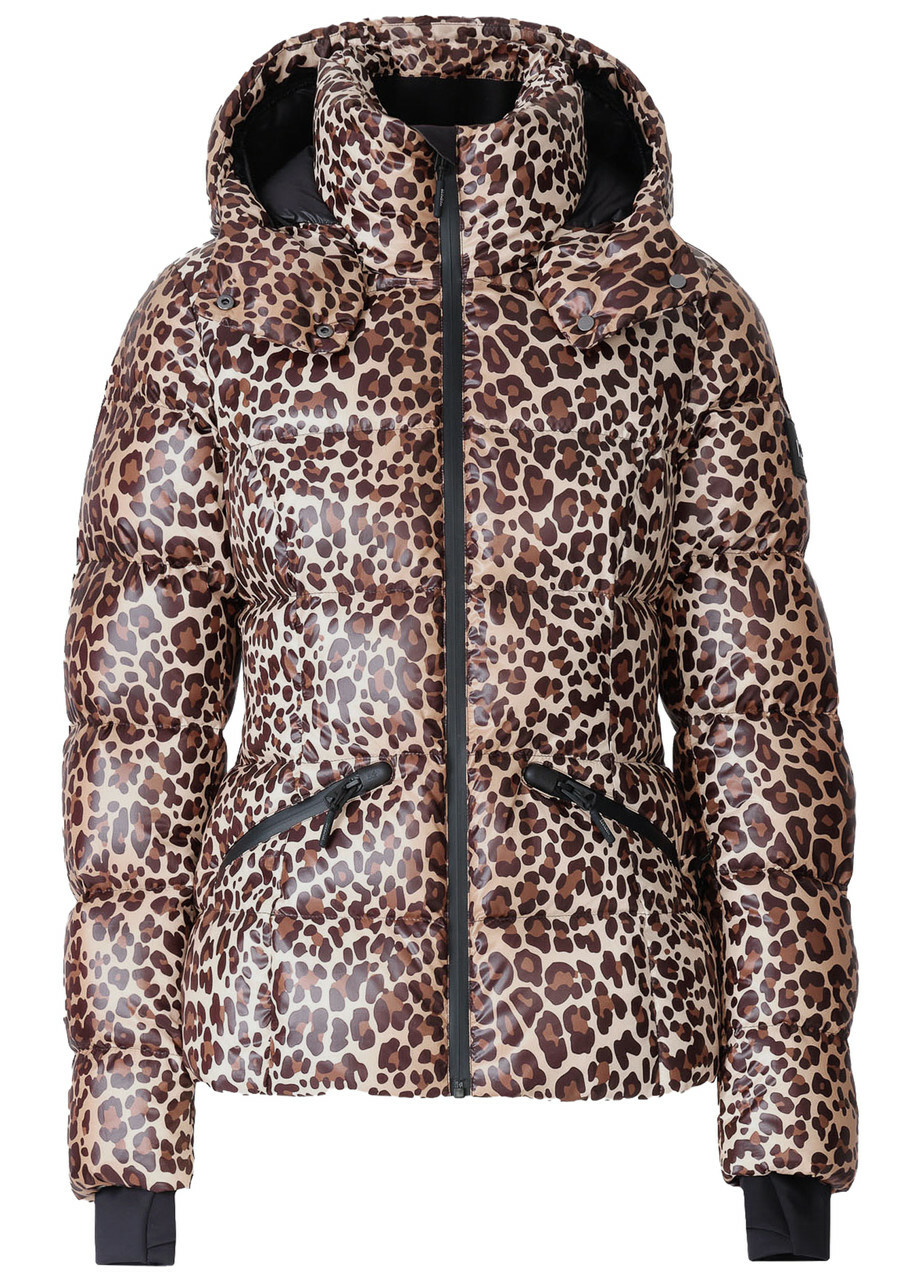Mackage Cheryl Cheetah-print Padded ski Jacket Brown
