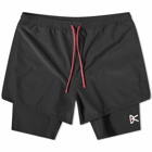 District Vision Men's Aaron Trail Short in Black/Black