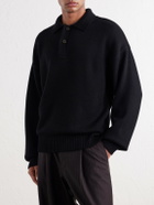 Aimé Leon Dore - Merino Wool Polo Sweater - Black