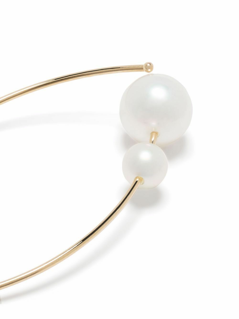 Mizuki 14K Yellow Gold Sea Of Beauty Pearl Hoop Earrings