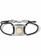 Lanvin - Gold- and Silver-Tone, Onyx and Leather Necklace