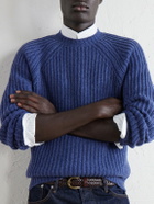SEASE - Ribbed Cashmere Sweater - Blue