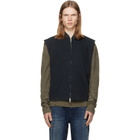 Diesel Black Cotton Ripstop Oval D Patch Vest