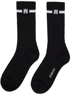 AMIRI Black & White Solid M.A. Socks