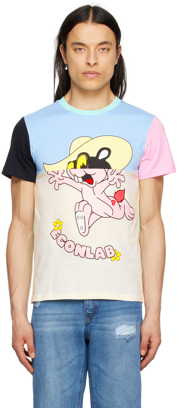 【EGONLAB】UPSIDE DOWN T-SHIRT EGONlab Multicolor Upside Down T-Shirt EGONlab