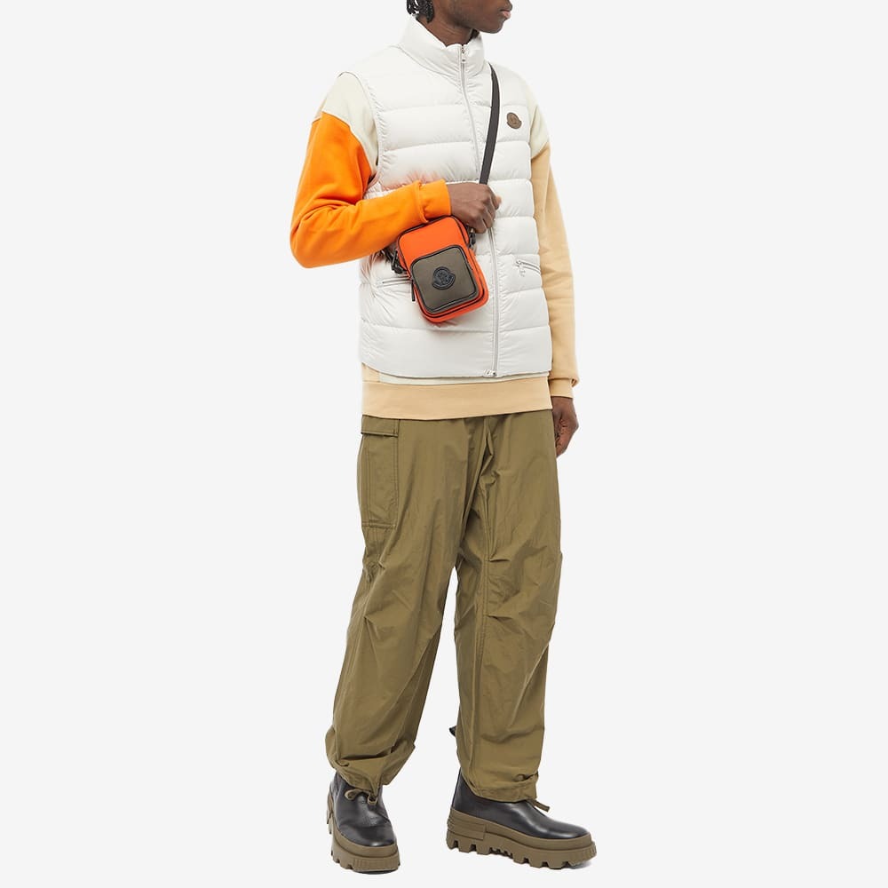 Moncler Men's Yehor Cross Body Bag in Orange Moncler