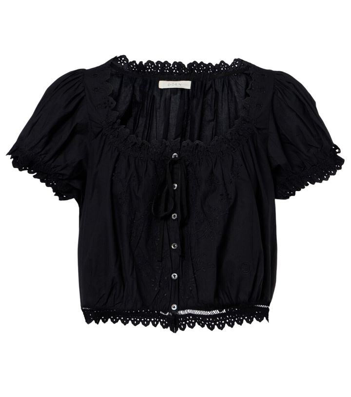 Photo: Dôen Nera embroidered cotton top