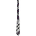 Burberry Navy Multi Check Manston Tie