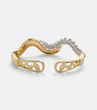 Yeprem Golden Strada 18kt gold bangle with diamonds