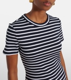 Veronica Beard Pruitt striped cotton-blend T-shirt