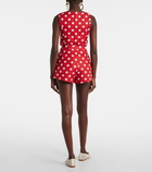 Posse Rosalie polka-dot linen shorts