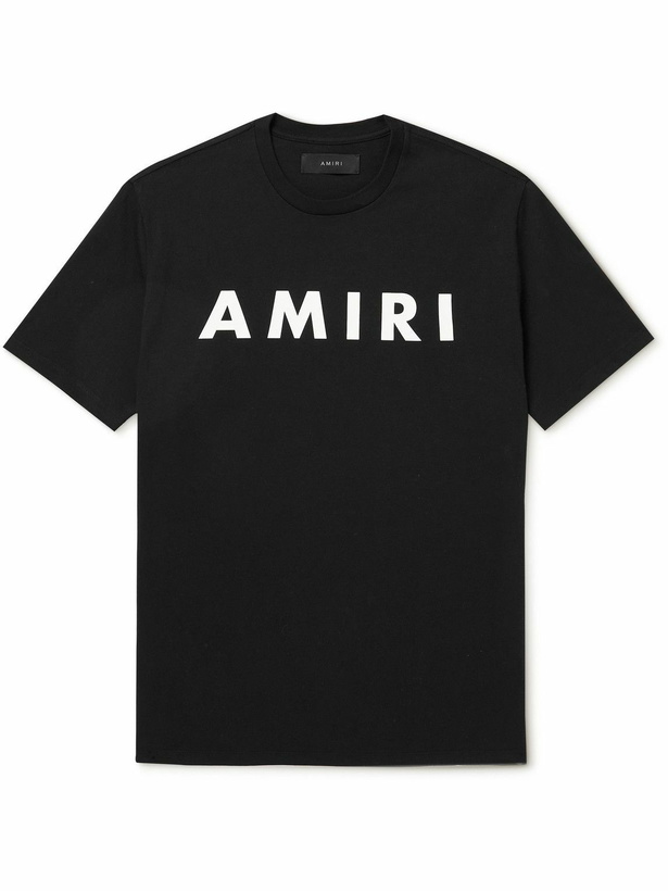 Photo: AMIRI - Logo-Print Cotton-Jersey T-Shirt - Black