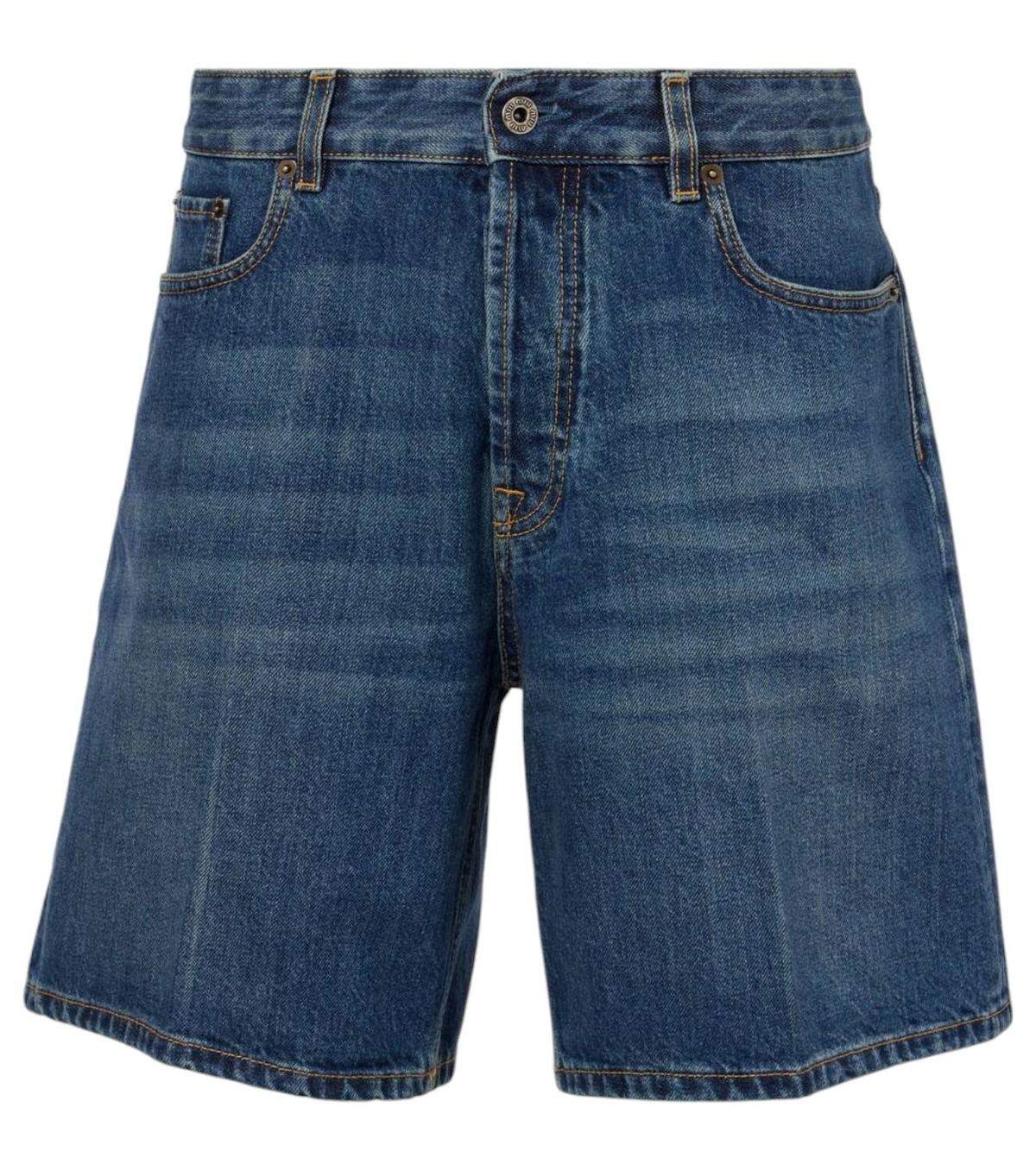 関税・送料込 MIU MIU BLACK DENIM CROP CUT ショートパンツ Miu Miu Logo Patch Denim Shorts curated on LTK