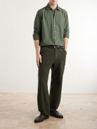 Massimo Alba - New Regata Straight-Leg Brushed Cotton Trousers - Green