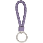 Bottega Veneta Purple Intrecciato Loop Keychain