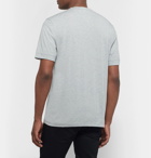 James Perse - Mélange Cotton and Cashmere-Blend Jersey Henley T-Shirt - Light gray