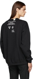 N.Hoolywood Black Under Summit Wear Fleece Sweatshirt