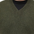Universal Works Men's Eco Wool Knit Vest in Olive