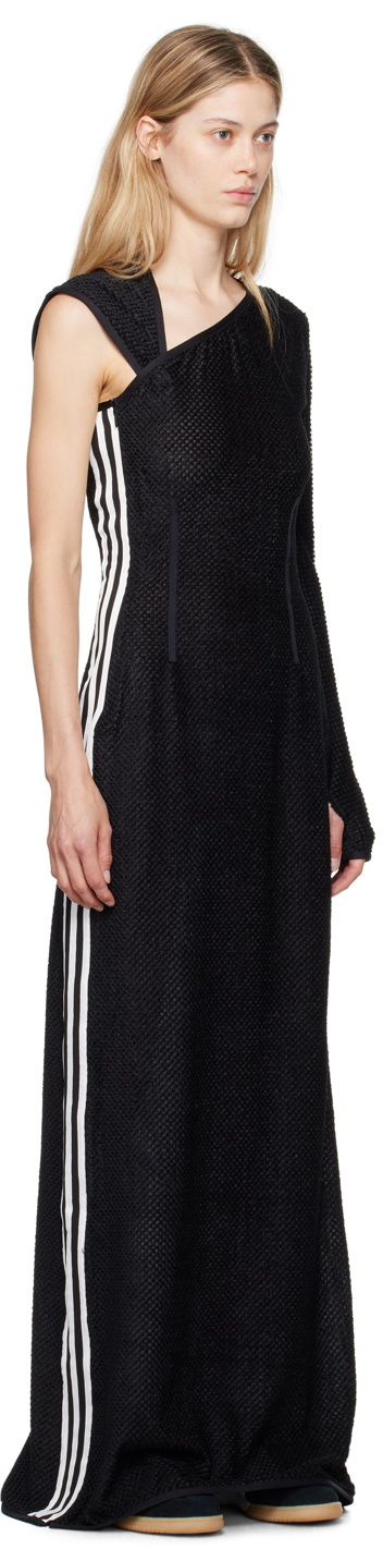 Y-3 Black Warp Maxi Dress