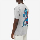 By Parra Men's Down Under T-Shirt in Alloy Grey