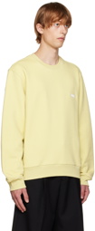 Solid Homme Yellow Embroidered Sweatshirt