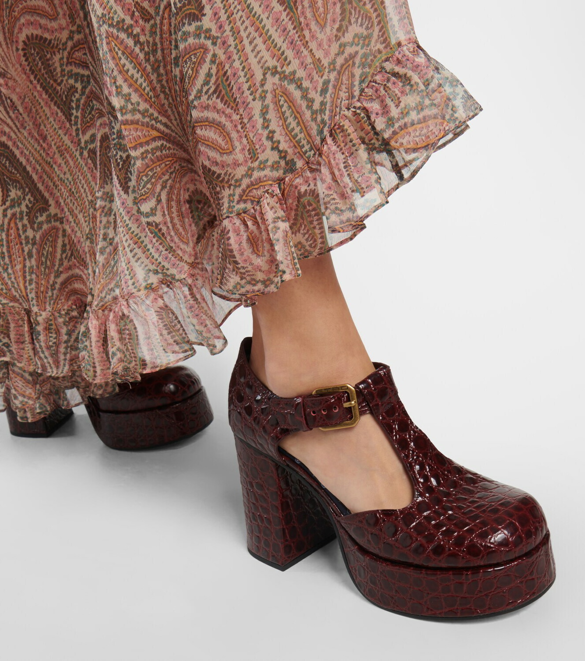 【coco】Cherry-Patterned Mary Jane coco】Cherry-Patterned Mary Jane 8065 MARY JANE CHERRY RED