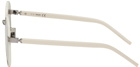 Kenzo Off-White Round Sunglasses