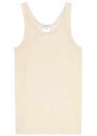 Lemaire Ribbed Fine-knit top Yellow Light