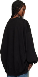 Rick Owens DRKSHDW Black Temple Hun Crewneck Sweatshirt