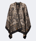 Etro Paisley jacquard wool-blend shawl