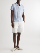 Vilebrequin - Pyramid Linen-Jersey Polo Shirt - Blue