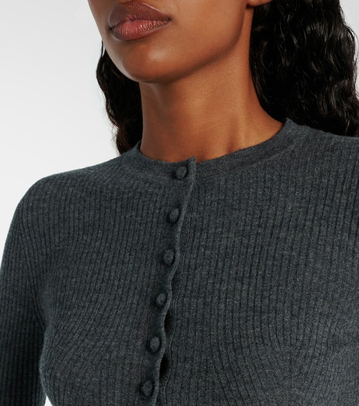 Self-Portrait Ribbed-knit wool bodysuit