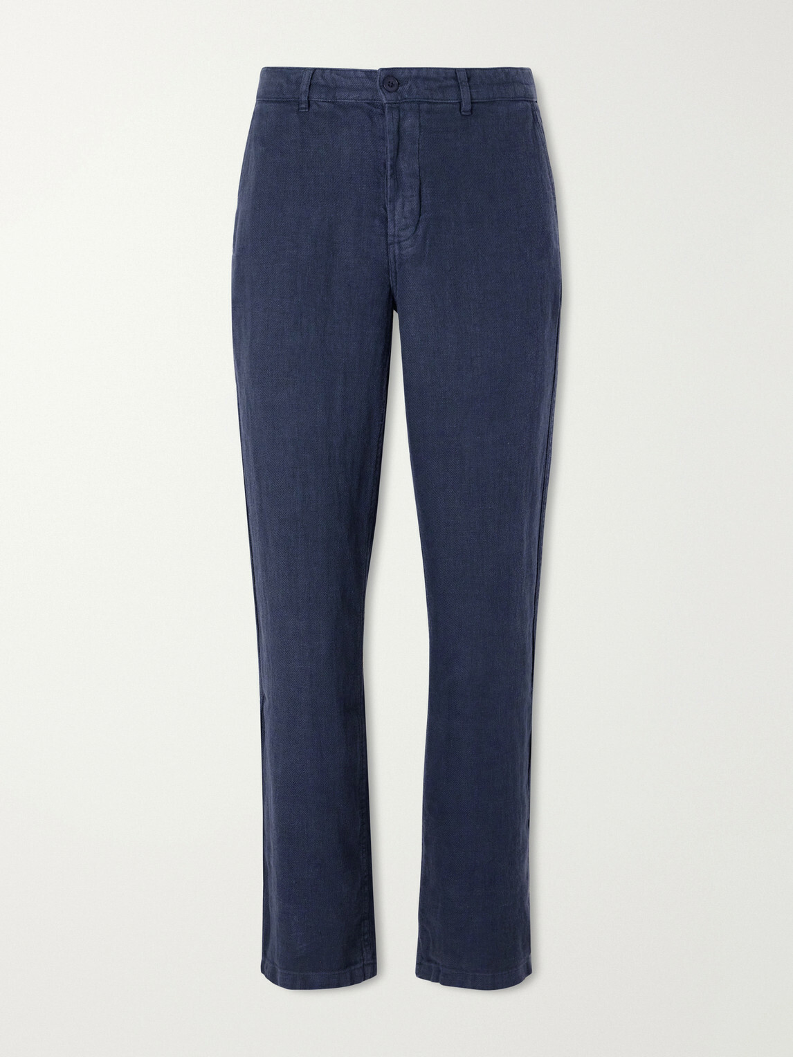 3sixteen - Straight-Leg Linen Trousers - Blue