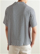 Onia - Camp-Collar Printed Woven Shirt - Blue