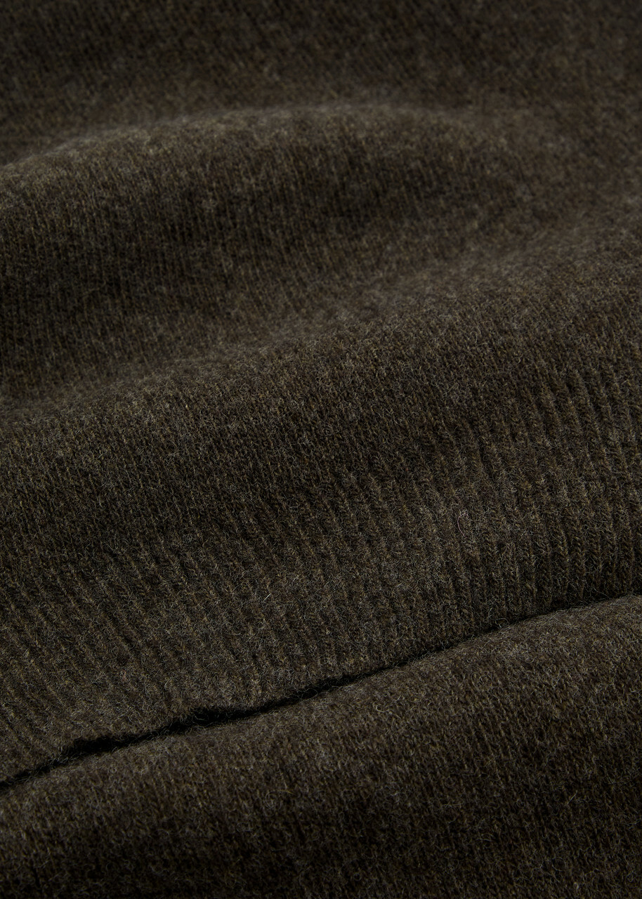 Colorful Standard Wool Scarf - Dark Brown - One Size