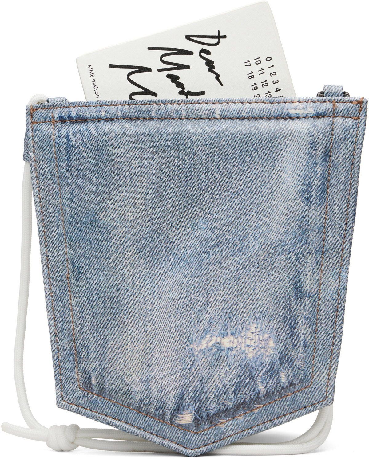MM6 Maison Margiela Blue Denim Pocket Pouch