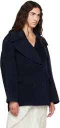 Loulou de Saison Navy NEIL Double Breasted Jacket