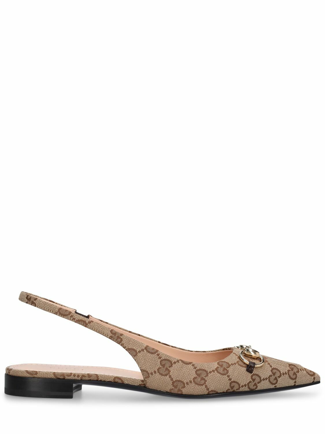 GUCCI Erin Canvas Ballet Flats Gucci