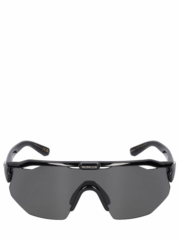 Photo: MONCLER - Shield Acetate Mask Sunglasses