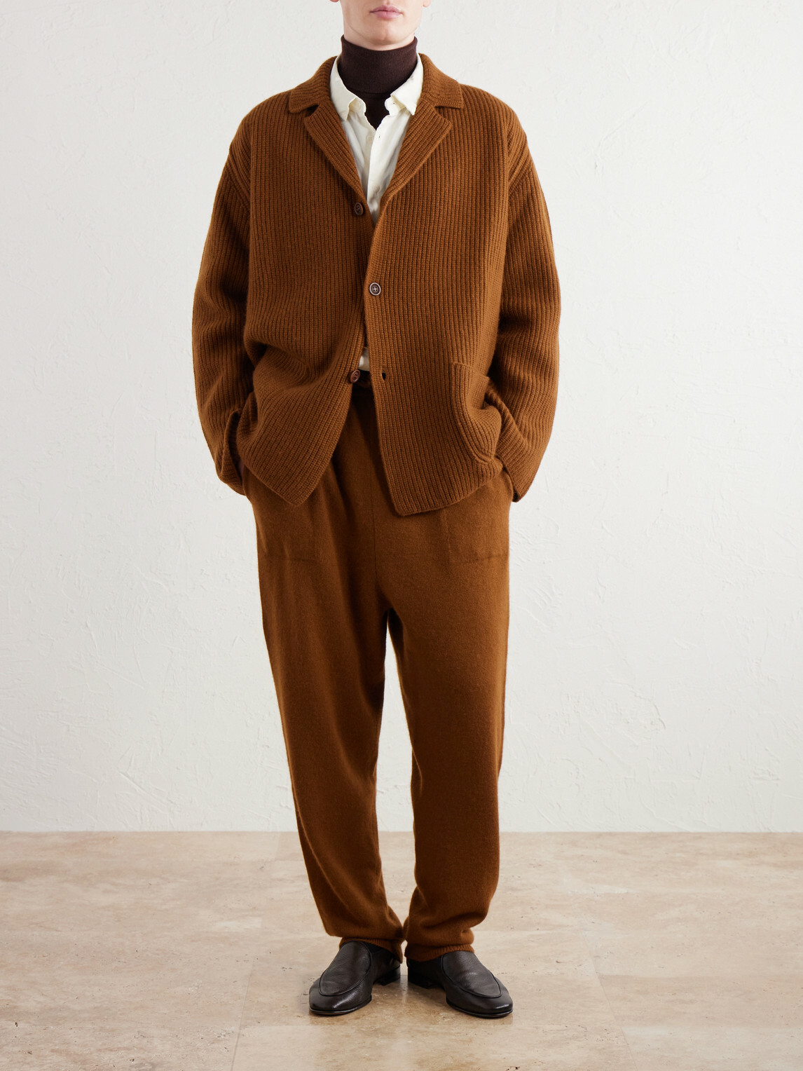 Casey Casey - Panno Wool-Knitted Cardigan - Brown