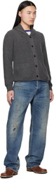 RRL Gray Shawl Cardigan