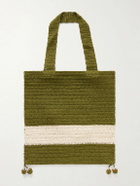 BODE - Marsh Embellished Crocheted Cotton Tote Bag