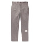 Thom Browne - Grey Cotton-Twill Trousers - Men - Gray