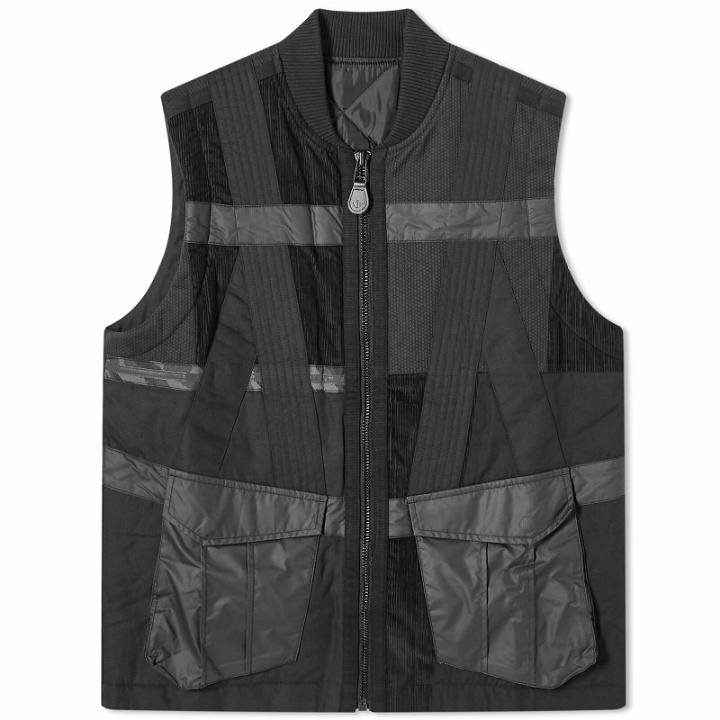 Photo: Maharishi Men's Tugihagi Patchwork Tobi Vest in Black