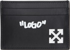 Off-White Black Jitney Quote Card Holder